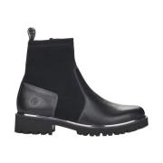 Remonte Svarta Läder Ankelboots Black, Dam