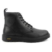 Blauer Ankelboots, Läder, 3cm Sula Black, Herr