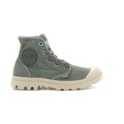 Palladium Canvas Hi-Top Sneakers Green, Dam