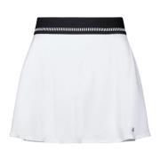 Casall Skirt Cour Elastic White, Dam