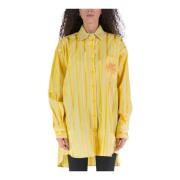Etro Oversize Skjorta Yellow, Dam