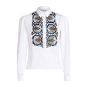 Etro Stilfull Skjorta White, Dam