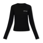 Palm Angels Sweater with logo Black, Dam