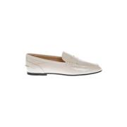 Tod's Vita Patent Moccasins med flik Beige, Dam