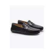 Tod's Lädermokasin med Dekorativ Rem Black, Dam