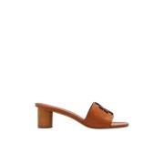 Tory Burch Bruna Klackslides Brown, Dam