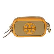 Tory Burch Miller Canvas Mini Crossbody Väska Brown, Dam