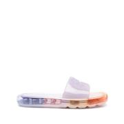 Tory Burch Bubble Jelly Transpart Slides Purple, Dam