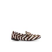 Tory Burch Loafers med djurmotiv Brown, Dam