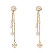 Tory Burch Kira drop earrings Yellow, Dam