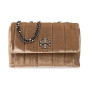 Tory Burch ‘Kira Small’ velour axelväska Beige, Dam