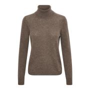 InWear Mjuk och Härlig Turtlenecktröja Brown, Dam