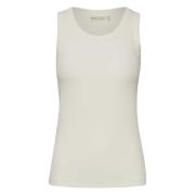 InWear Slim Fit Ärmelös Tank White, Dam