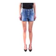 Dondup Stiliga Denim Shorts för Kvinnor Blue, Dam