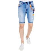 Local Fanatic Förstörda Herrshorts - 1040 Blue, Herr