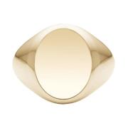 Julie Sandlau Classic Signet Ring - 14k guld White, Dam