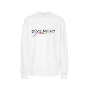 Givenchy Broderad Logo Sweatshirt White, Dam