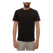 Canali Kortärmad rundhalsad t-shirt Black, Herr