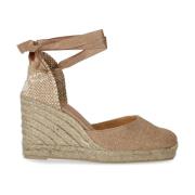 Castañer Roséguld Canvas Kil Espadrille Pink, Dam