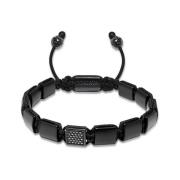 Nialaya Bracelets Black, Herr