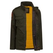 Aeronautica Militare Quiltad jacka med dold huva Green, Herr