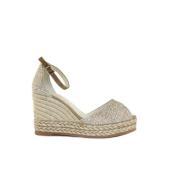 Espadrilles Wedges Yellow, Dam