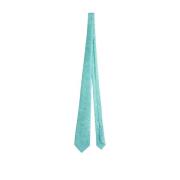 Kiton Handgjord Aqua Grön Siden Slips med Vita Polka Prickar Green, He...