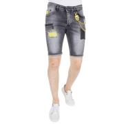 Local Fanatic Herr Denim Shorts - 1053 Gray, Herr