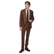 Brooks Brothers Kostym i virgin ullblandning Brown, Herr