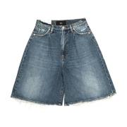 3X1 Högmidjade Denim Shorts Blue, Dam