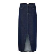 My Essential Wardrobe Denim Skirts Blue, Dam