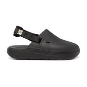 Suicoke Svarta Gummiklompar för Män Black, Herr