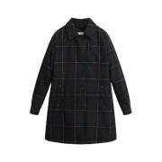 Woolrich Grön Meade 2-i-1 Buffalo Check Kappa Green, Dam