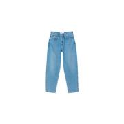 Samsøe Samsøe Slim Fit Straight Leg Jeans Blue, Dam