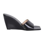 Wandler Svarta Gaia Wedge Mules Black, Dam