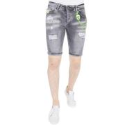 Local Fanatic Jeansshorts för män - 1047 Gray, Herr