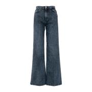 Don The Fuller Högmidjade Flare Jeans Blue, Dam