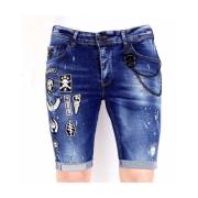 Local Fanatic Korta Jeansshorts Herr - 1018 Blue, Herr