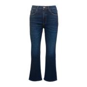 Icon Denim Flared Jeans Blue, Dam