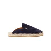 Scarosso Blåa Mocka Espadrillos Blue, Dam