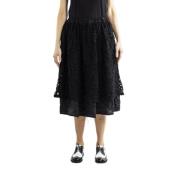 Comme des Garçons Blommig spetskjol Black, Dam