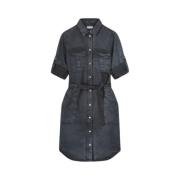 Summum Woman Cargo Lyocell Klänning Gray, Dam