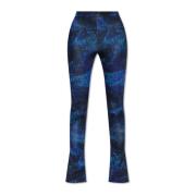 Off White Sportleggings med logotyp Blue, Dam