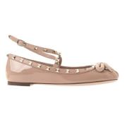 Valentino Garavani Rockstud Ballerina Pink, Dam