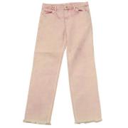 Isabel Marant Pre-owned Begagnade bomullsdenimjeans Pink, Unisex