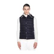 Eleventy Stilig Gilet med Ullblandning Blue, Herr