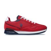 U.s. Polo Assn. Röda Bimaterial Sneakers Red, Herr