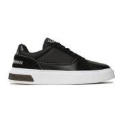 Emporio Armani EA7 Svart Vit Avslappnad Sneaker för Kvinnor Black, Dam