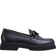 Högl Svarta Loafers för Kvinnor Black, Dam