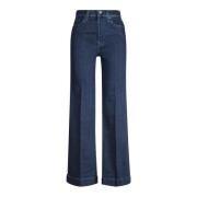 7 For All Mankind Flare hög midja blå jeans Blue, Dam